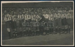 Cca 1920-1930 A BTC Csapatának Csoportképe, Fotólap, 8x13 Cm - Autres & Non Classés
