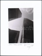 1983 Jankovszky György(1946-): New York, World Trade Center, Feliratozva, Aláírt,... - Andere & Zonder Classificatie