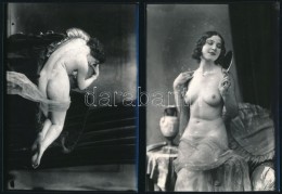 Cca 1928 Demeter Károly (1892-1983) 2 Db Vintage üveglemez Negatívjáról... - Autres & Non Classés