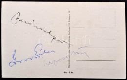 Cca 1955 Buzánszky, Grosics, Hidegkuti, Az Aranycsapat Tagjainak Aláírása Csapaatot... - Autres & Non Classés