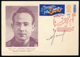 Alekszej Leonov (1934- ) Szovjet Å±rhajós Aláírása Emlékborítékon... - Autres & Non Classés