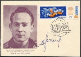 Alekszej Leonov (1934- ) Szovjet Å±rhajós Aláírása Emlékborítékon... - Autres & Non Classés