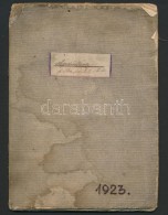 1923 A Súly. Kézzel írt, Rajzokkal Illusztrált Fizika Jegyzet 16 Oldalon, Kis... - Sin Clasificación