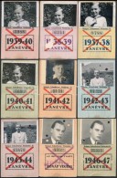 1937-1949 11 Db BSzKRt Fényképes Igazolvány, Egymást KövetÅ‘ évekbÅ‘l - Non Classés