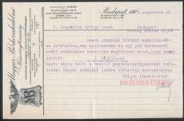 1923 Bp., Magyar BÅ‘rkereskedelmi Részvénytársaság Fejléces... - Non Classés