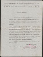 1916 Bp., A Magyar Szent Korona Országai Vöröskereszt-Egyletének Ferenc Salvator Herceg... - Non Classés