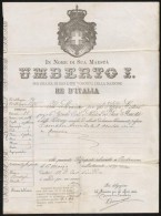 1899 Olasz útlevél / Italian Passport - Non Classés