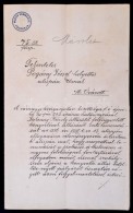 1897 Mosonmagyaróvár, FÅ‘ispáni Peres Irat állásvesztés... - Non Classés