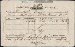 1868 Magyar Középdunai GÅ‘zhajó Társaság Szállítólevél - Non Classés