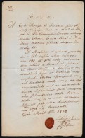 1862 GyÅ‘r, Örökösödéssel Kapcsolatos átadási Okirat Viaszpecséttel - Sin Clasificación