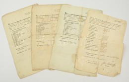 1841-1842 Bécsújhelyi FÅ‘iskolai Bizonyítványok Száraz és... - Non Classés
