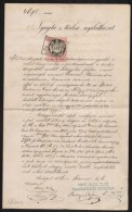 1886 Okmány 15Fl Okmánybélyeggel - Non Classés