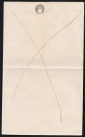Cca 1850 Okmánypapír 1G Benyomott Szignettával - Non Classés