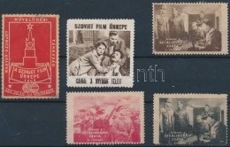 1948 Szovjet Film ünnepe 5 Db Klf Levélzáró - Non Classés