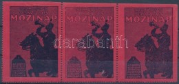 1915 Mozinap - Vöröskereszt Javára Levélzáró Hármascsík - Non Classés