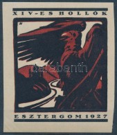 1927 Cserkész XIV-es Hollók Esztergom Levélzáró - Non Classés