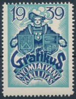 1939 Grafikus Nyomtatvány Kiállítás Levélzáró - Non Classés