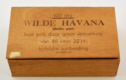 Wilde Havana Holland Fa Szivaros Doboz, 22,5×13,5×8 Cm - Autres & Non Classés