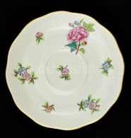 Herendi Eton Mintás Porcelán Alj, Kézzel Festett, Jelzett, Hibátlan, D: 14 Cm. - Autres & Non Classés