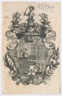 Cca 1800-1900 A Grassalkovich-család Címere, Rézmetszet, Papír, Jelzés... - Estampes & Gravures
