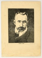 Olvashatatlan Jelzéssel: Pierre Curie. Rézkarc, Karton, 39×30 Cm - Autres & Non Classés