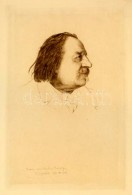 Henri-Charles Guérard(1846-1897): Pulszky Károly (1853- 1899). Rézkarc, Papír, Jelzett... - Autres & Non Classés