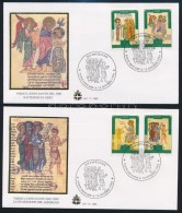 1996 Szent év 2000-ben Sor 2 Db FDC-n Mi 1184-1187 - Autres & Non Classés