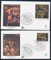 1994 Karácsony Sor 2 Db FDC-n Mi 1133-1135 - Otros & Sin Clasificación