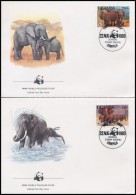 1983 WWF: Afrikai Elefánt Sor Mi 361 A-364 A 4 Db FDC-n - Autres & Non Classés