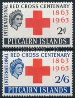 ** 1963 100 éves A Nemzeti Vöröskereszt Sor Mi 37-38 - Autres & Non Classés