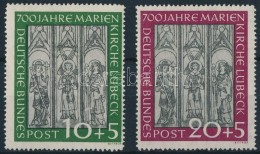 ** 1951 Marienkirche Lübeck Mi 139-140 - Autres & Non Classés