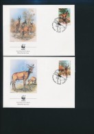 1991 WWF: Antilopok Sor 1231-1234 4 Db FDC-n - Otros & Sin Clasificación