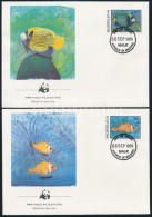 1986 WWF: Halak Sor Mi 1198-1201 4 Db FDC-n - Otros & Sin Clasificación