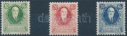 * 1925 II.Johann Herceg 85. Születésnapja Sor Mi 72-74 (Mi EUR 70,-) - Otros & Sin Clasificación