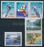 ** 1994 Téli Olimpia Szelvényes Hármascsík Mi 2654-2656 + Európai... - Autres & Non Classés