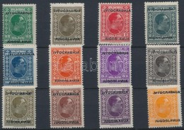 ** 1933 Forgalmi Sor Felülnyomással Mi 257-268 - Autres & Non Classés