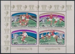 ** 1977 Labdarúgó VB. 1978 Kisív Mi 1676-1679 - Autres & Non Classés