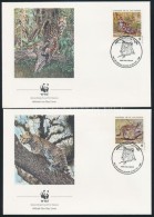 1988 WWF: Vadmacska Sor Mi 1734-1737 4 Db FDC-n - Andere & Zonder Classificatie