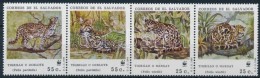 ** 1988 WWF: Vadmacska 4-es Csík Mi 1734-1737 - Andere & Zonder Classificatie