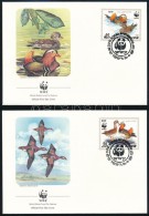 1987 WWF: Mandarinréce Sor Mi 2865-2868 4 Db FDC-n - Otros & Sin Clasificación