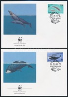 1990 WWF: Bálna Sor Mi 203-206 4 Db FDC-n - Autres & Non Classés