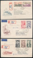 1960 18 Klf FDC Mind Ajánlott Levélként Futott, Több Díjkiegészített... - Autres & Non Classés