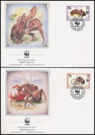 1993 WWF: Pálmatolvaj Sor Mi 132-135 4 Db FDC-n - Autres & Non Classés