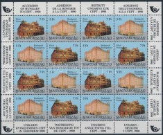 ** 1991 Magyarország Csatlakozása A CEPT-hez ív (20.000) / Mi 4131-4132 Complete Sheet - Autres & Non Classés