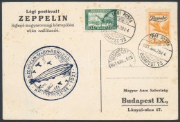 1931 Zeppelin Magyarországi Körrepülés LevelezÅ‘lap - Autres & Non Classés