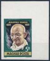 ** 1969 Mahatma Gandhi Vágott ívsarki Bélyeg - Autres & Non Classés