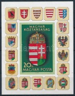** 1990 A Magyar Köztársaság Címere (I.) Vágott Blokk (7.000) (az Eleje... - Autres & Non Classés