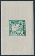 ** 1925/3db Rendkívül Ritka Fogazatlan Przemysl Ballonposta Emlékív Zöld... - Autres & Non Classés