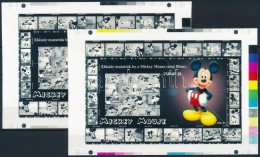 ** 2014/12 Mickey Mouse Cromalin Emlékívpár Garancia Bélyegzéssel (120.000) - Autres & Non Classés