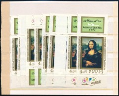 ** 1974 9 Db Mona Lisa Szelvényes Bélyeg (10.800) - Andere & Zonder Classificatie